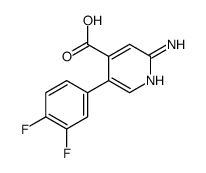 2-amino-5-(3,4-difluorophenyl)pyridine-4-carboxylic acid Structure