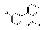 4-(3-chloro-2-methylphenyl)pyridine-3-carboxylic acid Structure