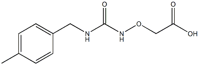 2-((3-(4-Methylbenzyl)ureido)oxy)acetic acid Structure