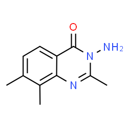 3-Amino-2,7,8-trimethyl-3H-quinazolin-4-one结构式