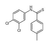 N-(3,4-dichlorophenyl)-4-methylbenzenecarbothioamide结构式