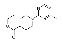 1-(4-Methyl-2-pyrimidinyl)-4-piperidinecarboxylic acid ethyl ester Structure