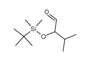 2-[(tert-Butyldimethylsilyl)oxy]-3-methylbutanal Structure