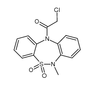 6-methyl-6,11-dihydro-11-(chloroacetyl)dibenzo[c,f][1,2,5]thiadiazepine 5,5-dioxide结构式