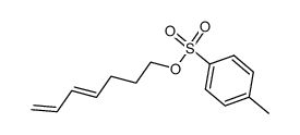 toluene-4-sulfonic acid (4E)-hepta-4,6-dien-1-yl ester Structure