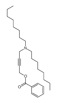 4-(dioctylamino)but-2-ynyl benzoate Structure