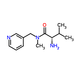 N-Methyl-N-(3-pyridinylmethyl)-L-valinamide结构式