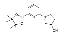 1-(6-(4,4,5,5-TETRAMETHYL-1,3,2-DIOXABOROLAN-2-YL)PYRIDIN-2-YL)PYRROLIDIN-3-OL picture