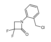 N-(2-chloromethylphenyl)-3,3-difluoroazetidin-2-one结构式