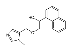 2-[(3-methylimidazol-4-yl)methoxy]-1-naphthalen-1-ylethanol结构式