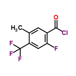 2-Fluoro-5-methyl-4-(trifluoromethyl)benzoyl chloride结构式