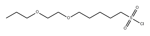 1-Pentanesulfonyl chloride, 5-(2-propoxyethoxy)- structure