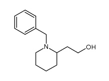 N-benzyl-2-(2-hydroxyethyl)piperidine Structure