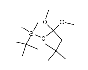 1,1-dimethoxy-1-[dimethyl(1,1-dimethylethyl)siloxy]-3,3-dimethylbutane结构式