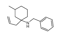 N-benzyl-3-methyl-1-prop-2-enylcyclohexan-1-amine结构式