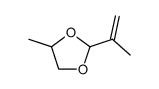 2-isopropenyl-4-methyl-[1,3]dioxolane结构式