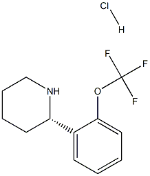 (S)-2-(2-(trifluoromethoxy)phenyl)piperidine hydrochloride Structure