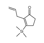 3-(Trimethylsilyl)-2-(2-propenyl)-1-cyclopentene-1-one Structure