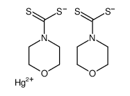 mercury(2+),morpholine-4-carbodithioate Structure