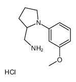 [1-(3-methoxyphenyl)pyrrolidin-2-yl]methanamine,hydrochloride Structure