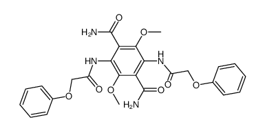 2,5-bis(phenoxyacetamido)-3,6-dicarbamyl-1,4-dimethoxybenzene Structure