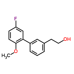 2-(5'-Fluoro-2'-methoxy-3-biphenylyl)ethanol structure