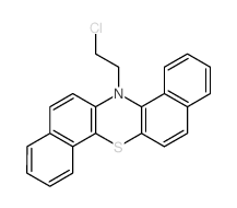 14-(2-chloroethyl)-14H-dibenzo[a,h]phenothiazine结构式