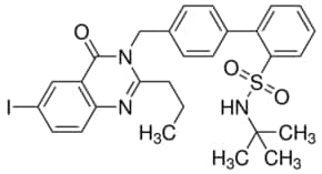 N-(tert-Butyl)-4′-((6-iodo-4-oxo-2-propylquinazolin-3(4H)-yl)methyl)-[1,1′-biphenyl]-2-sulfonamide Structure