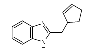 1H-Benzimidazole,2-(2-cyclopenten-1-ylmethyl)-(9CI) structure