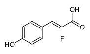2-fluoro-3-(4-hydroxyphenyl)prop-2-enoic acid Structure