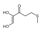 1,2-dihydroxy-5-methylsulfanylpent-1-en-3-one结构式