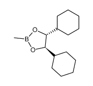 (4R,5R)-4,5-dicyclohexyl-2-methyl-1,3,2-dioxaborolane结构式