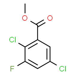 Methyl 2,5-dichloro-3-fluorobenzoate结构式