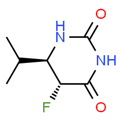 2,4(1H,3H)-Pyrimidinedione,5-fluorodihydro-6-(1-methylethyl)-,trans-(9CI)结构式