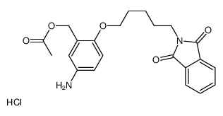 [5-amino-2-[5-(1,3-dioxoisoindol-2-yl)pentoxy]phenyl]methyl acetate,hydrochloride结构式
