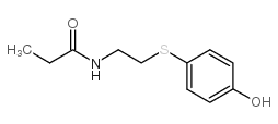 N-[2-(4-HYDROXYPHENYLSULFANYL)ETHYL]PROPIONAMIDE结构式