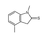 2H-Indole-2-thione,1,3-dihydro-1,4-dimethyl- Structure
