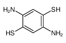 2,5-diaminobenzene-1,4-dithiol结构式