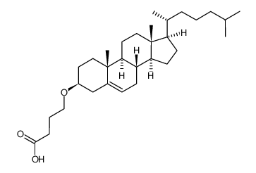 4-(cholesteryloxy)butyric acid Structure