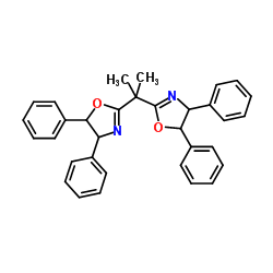 (4S,4'S,5R,5'R)-2,2'-(1-Methylethylidene)bis[4,5-dihydro-4,5-diphenyl-Oxazole Structure