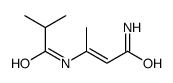 3-(2-methylpropanoylamino)but-2-enamide结构式