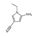 1H-Pyrrole-3-carbonitrile,5-amino-1-ethyl-(9CI) Structure