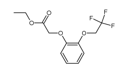 ethyl 2-(2,2,2-trifluoroethoxy)phenoxyacetate结构式