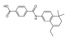 4-[[(5,6-dihydro-5,5-dimethyl-8-ethyl-2-naphthalenyl)amino]carbonyl]benzoic acid结构式