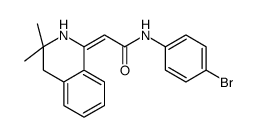 (2E)-N-(4-bromophenyl)-2-(3,3-dimethyl-2,4-dihydroisoquinolin-1-yliden e)acetamide结构式