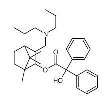 [2-[(dipropylamino)methyl]-4,7,7-trimethyl-3-bicyclo[2.2.1]heptanyl] 2-hydroxy-2,2-diphenylacetate Structure