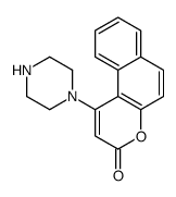 1-piperazin-1-ylbenzo[f]chromen-3-one结构式