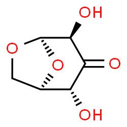 D-arabino-Hexopyranos-3-ulose, 1,6-anhydro-, beta- (8CI) Structure