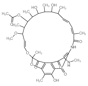 Rifamycin,1,4-dideoxy-1,4-dihydro-3-(methylamino)-1,4-dioxo- (9CI) structure