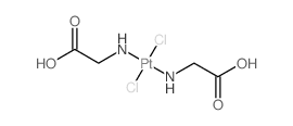 Platinate(2-), dichlorobis(glycinato-N)-, dihydrogen, (SP-4-2)- Structure